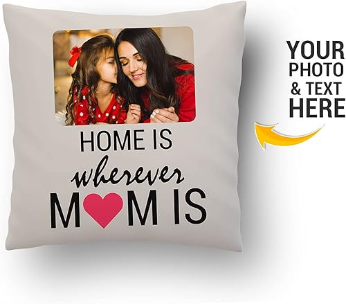 Miniatura 2 de Almohada personalizada con fotos para mamá. Almohada personalizada con imágenes y nombre para cumpleaños, día de la madre y Navidad. (inserto +