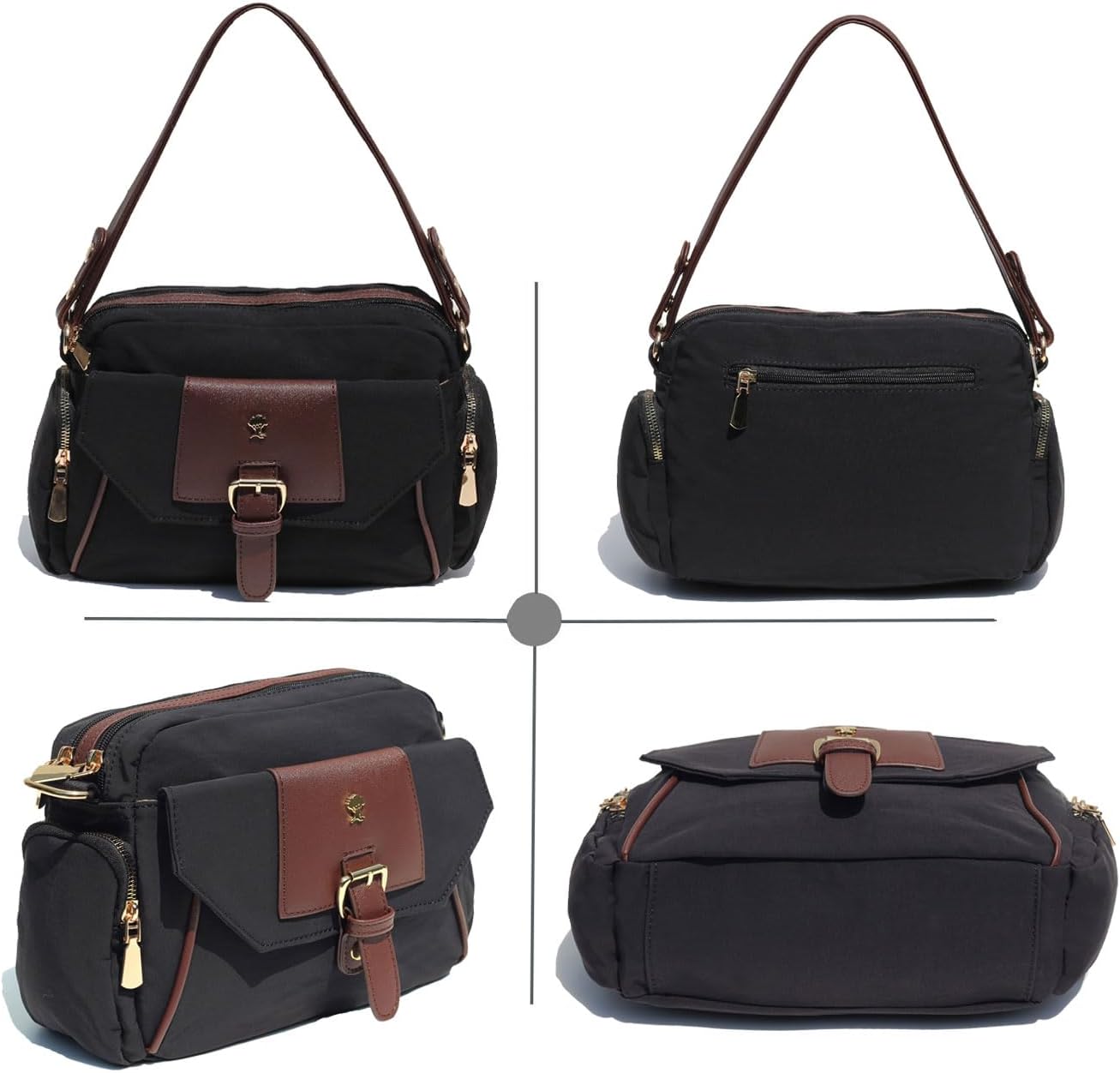 ESVAN Crossbody Bags for Women, Fashion Purses for Women Handbags Shoulder Bag with 2 Detachable Strap - Image 6