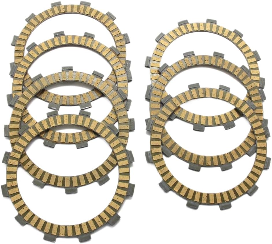 Motorcycle Clutch Friction Disc Plate Kit Compatible with XS650 1975-1979 and YZF R1 1998-2003, Replacement 341-16321-13