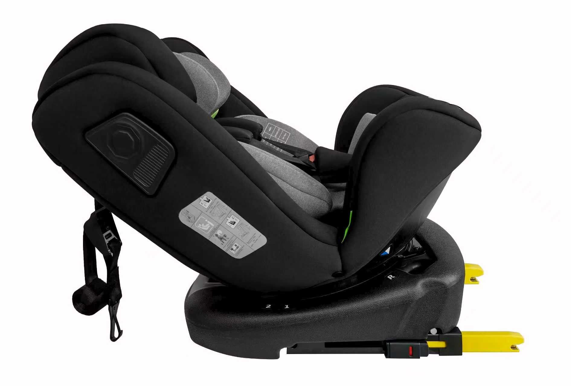 Safety Baby Xenon Isofix - Seggiolino auto girevole a 360°, misura 40-150 cm, adatto dalla nascita fino a circa 12 anni, gruppo 0-1-2-3, fissaggi Isofix e protezioni laterali