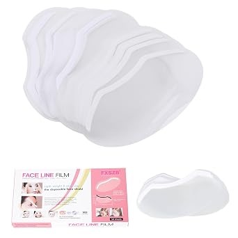 Disposable Face Shields, 50 Pcs, Microblading Shower Face Shields Visors | Easy to use, Makeup Eye Shield, For Hairspray Salon Supplies, For Eyelash Extensions