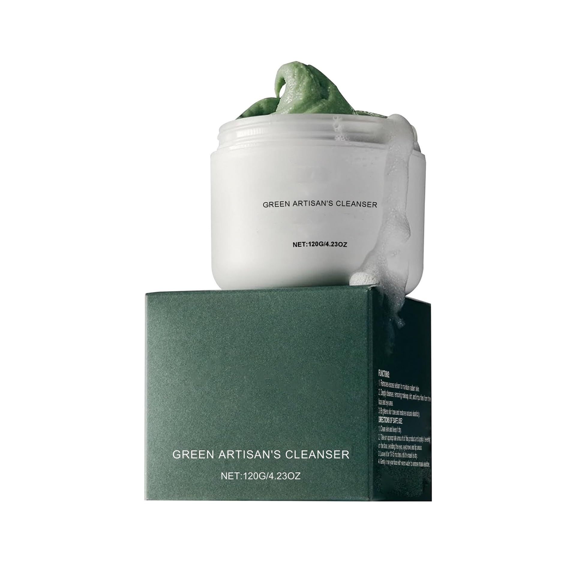 Maschera purificante all'argilla, 120 grammi | Pulisce i pori, rimuove il trucco e le impurità e idrata(2pcs)