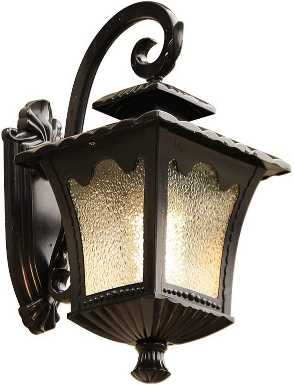 Applique murale de jardin extérieure étanche moderne noire mate E27 luminaire porche terrasse