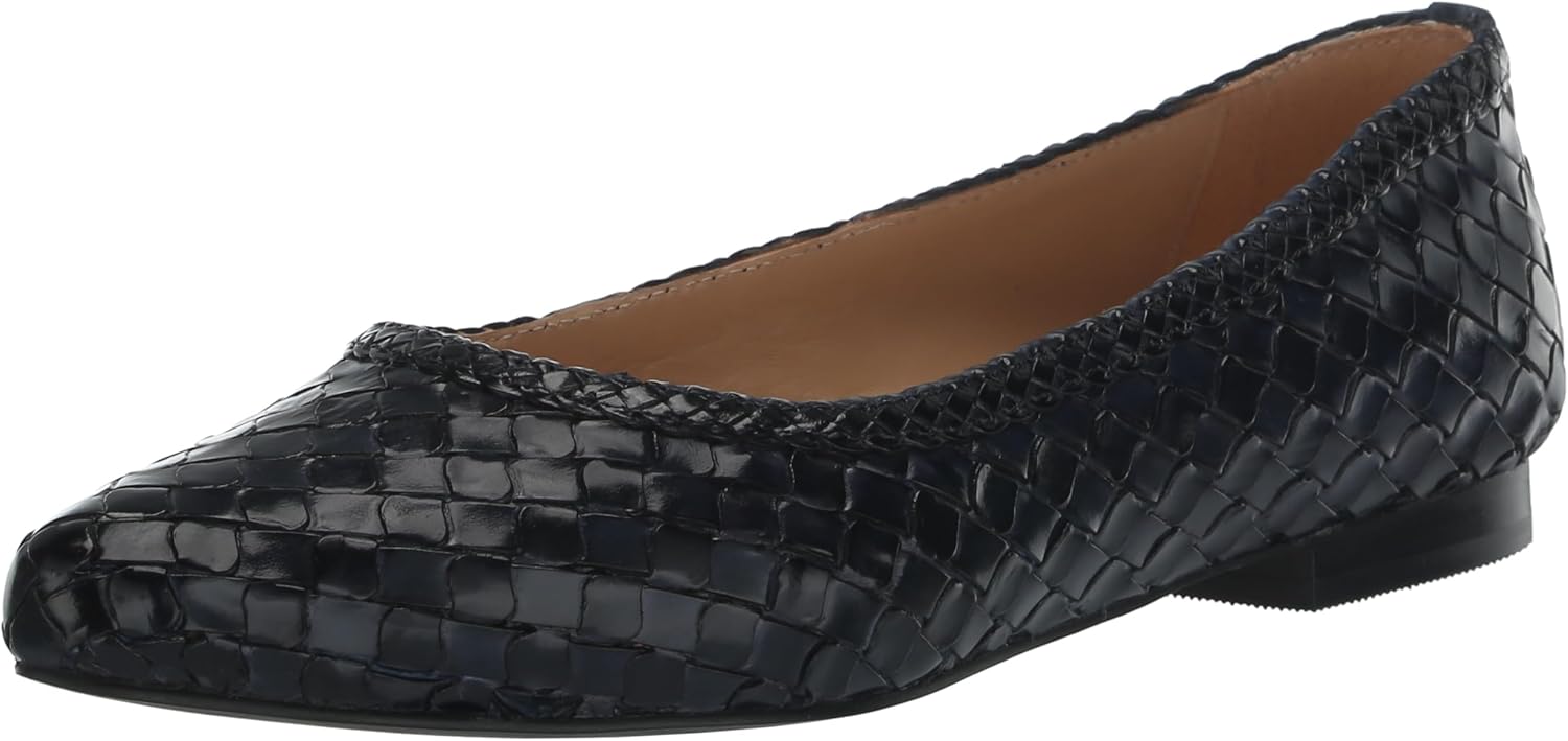 TROTTERS Women's Emmie Loafer Flat, Navy, 9 Wide