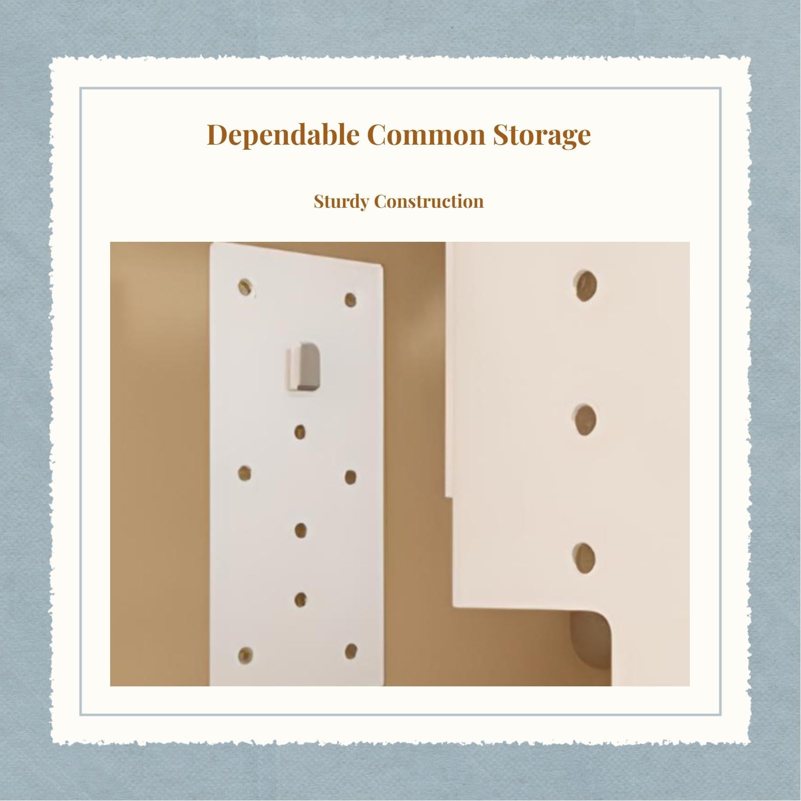 Pegboard Organizer, Kitchen Cover, Space-Saving Storage Rack, Multifunctional White 35x30x15cm Set| Furniture | Sofas Loveseats & Chaises-image-12