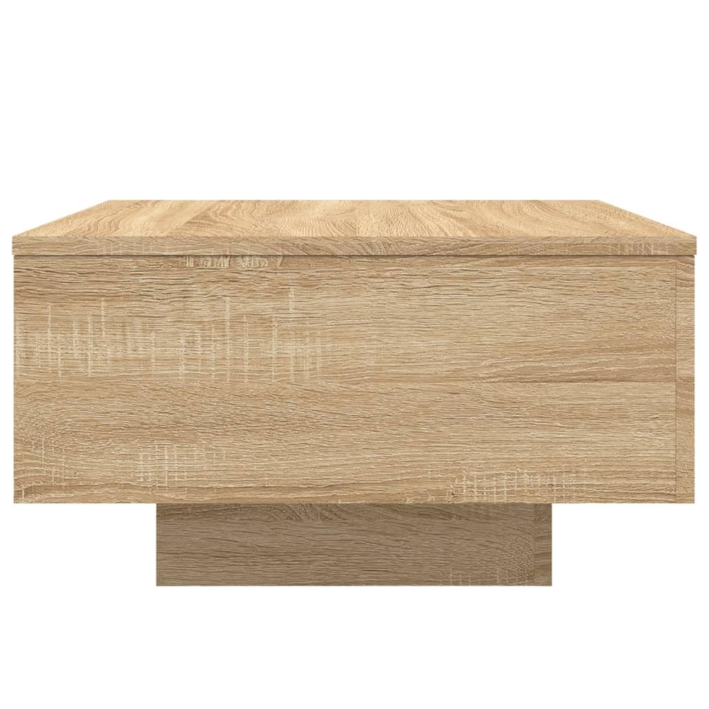 IKAYAA Mesa de Centro Baja y Moderna para Salón, Mesa de Café Roble Sonoma 55 x 55 x 31 cm