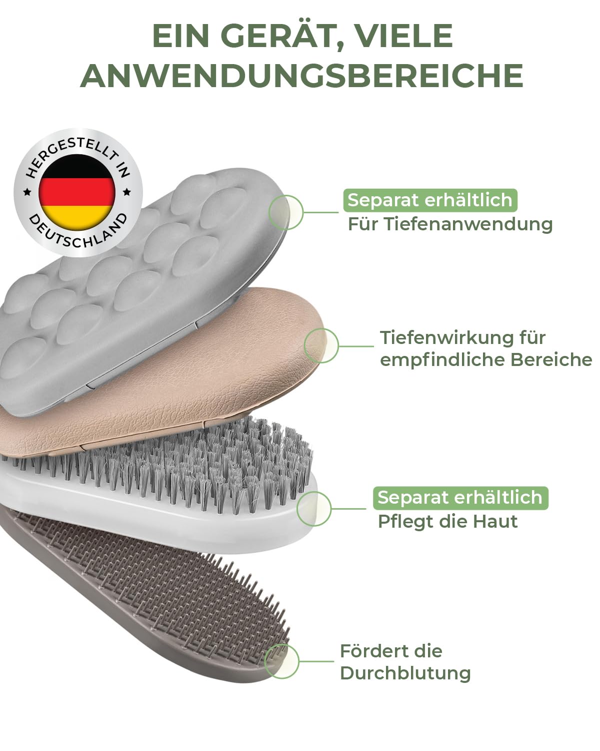 MASSAGE-EXPERT Elektrisches Flächen-Massagegerät für Rücken, Nacken, Schulter, Brust, Beine & Füße, Kräftige Vibration gegen Verspannungen