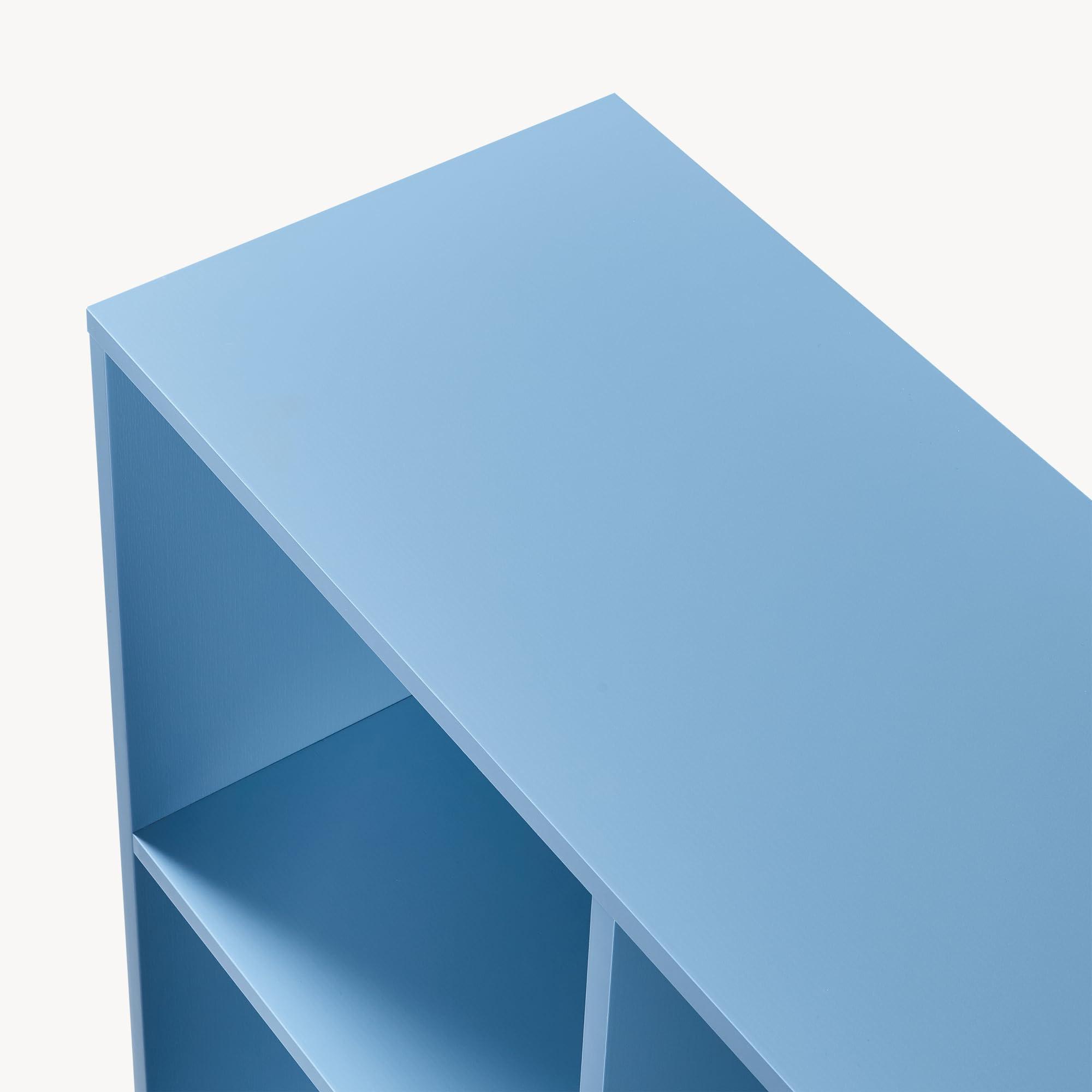 [en.casa] Libreria a 6 Ripiani Aperti Scaffale da Terra con Scomparti Vani Portaoggetti Libri Mobile Espositore per Soggiorno Cameretta Corridoio Ufficio 120 x 80 x 30 cm - Blu