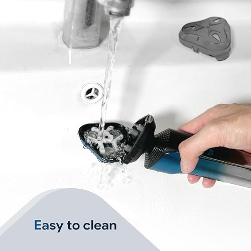 Miniatura 5 de Maquinilla de afeitar eléctrica para hombres, afeitadora eléctrica recargable e impermeable, afeitado en seco y húmedo con barba inalámbrica,