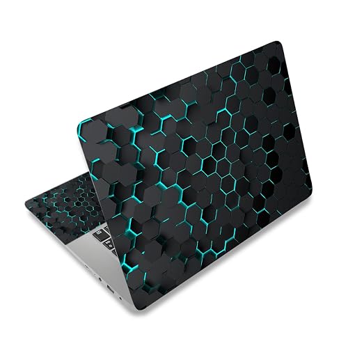 Universal Reusable Vinyl Laptop Skin Decal Black Honeycomb