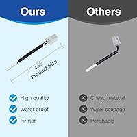 Vista 4 de WPW10384183 W10384183 Refrigerator Thermistor - Replacement Parts Compatible with Whirlpool Kenmore, 2118228 Freezer Inside Parts Temperature Sensor