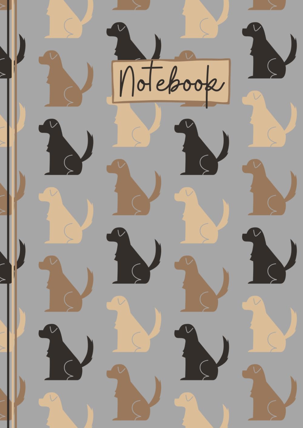 Labrador Notebook: Cute Labrador Lined A4 Journal, The Perfect Novelty Labrador Gift for a Dog Lover or Pet Owner - Grey
