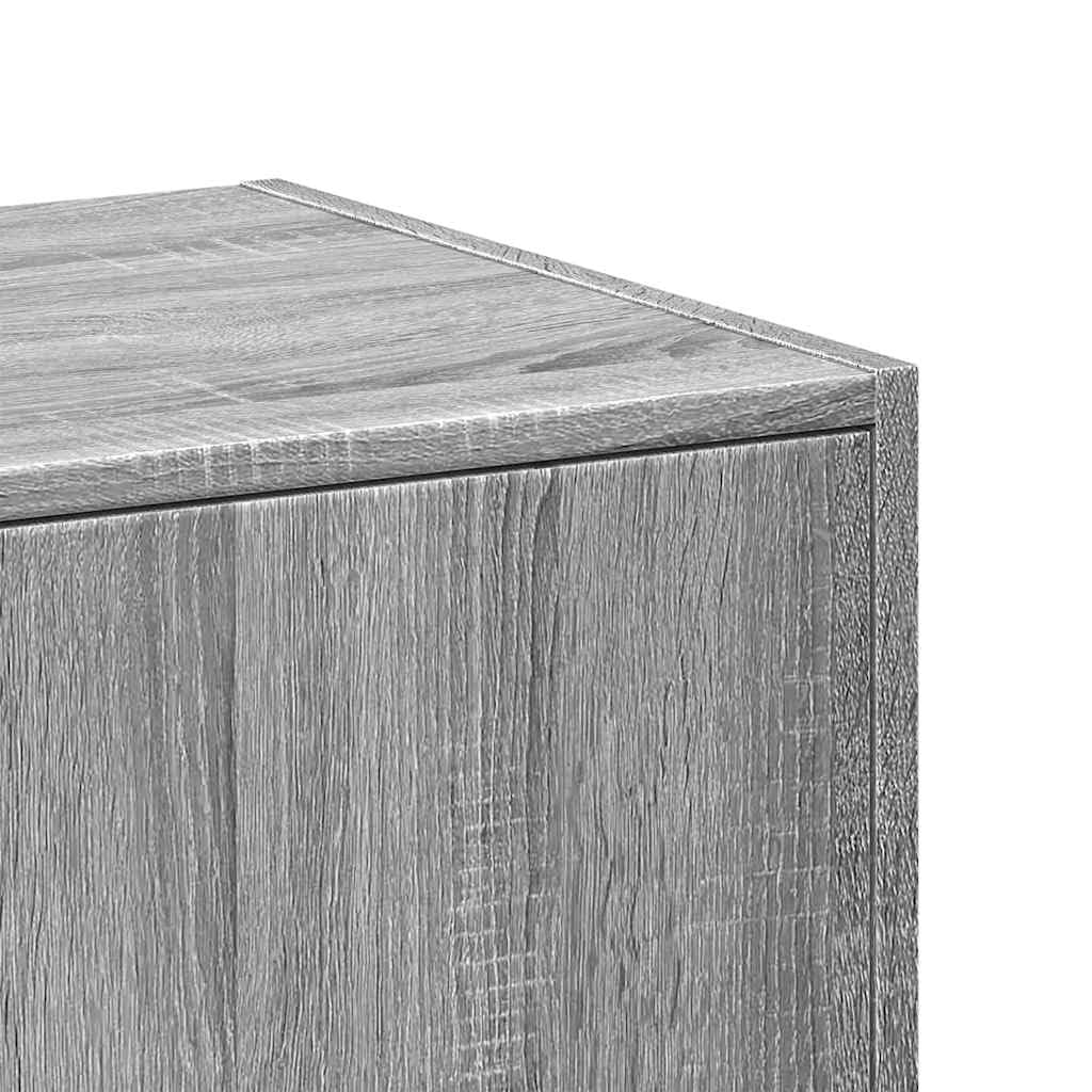 Armadio per farmacie, in legno Sonoma, 40 x 41 x 77,5 cm, con 2 cassetti e spazio per soggiorno, ufficio, corridoio, cucina, cassettiera stabile con guide in metallo, versatile armadio