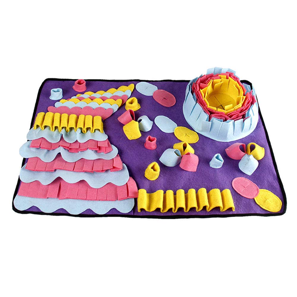 Trainingspads Für Hunde 70X50cm Haustier Hund Nase Arbeitsmatte Schnüffelkissen Katzenmatte Iq Training Spiel Fütterungsmatten Decke Spielzeug Ungiftig Waschbarer Biss 2St