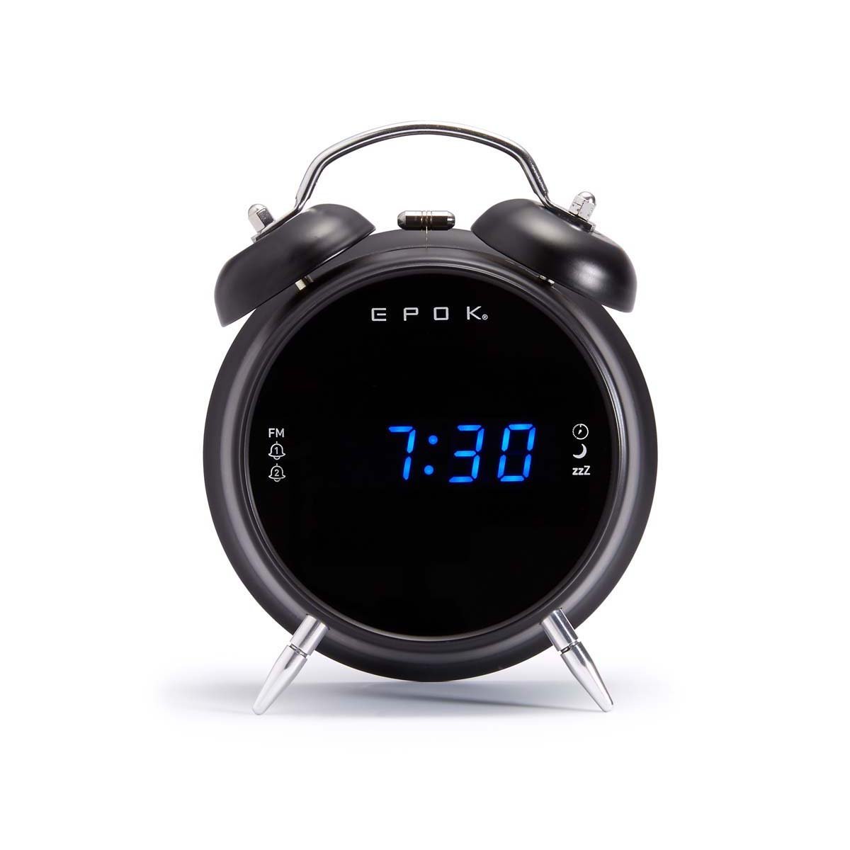 Big Ben Interactive RR90EPOKN Clock Black Portable Radio (Clock, FM, LED, Blue, Black, Uniform)