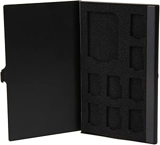 Slots Memory Card Case Memory Card Case Monolayer Aluminum 1SD+ 8TF Micro SD Memory Cards Case Pin Storage Box Case Holder Micro SD Card Holder New Water-Resistant Card Case