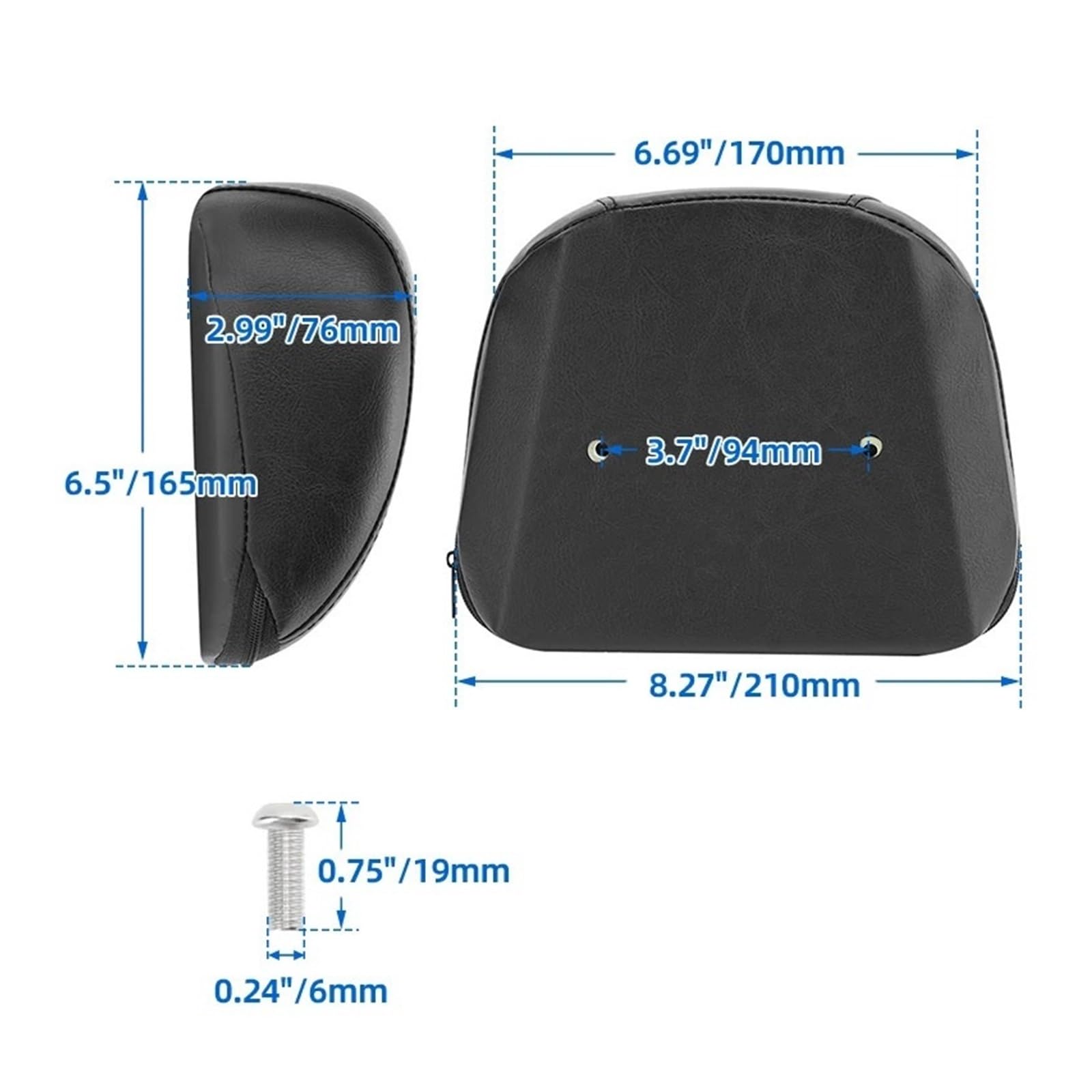 Pasuje do Harley Sportster 883 1200 48 2004-up Poduszka Kufer Motocyklowy