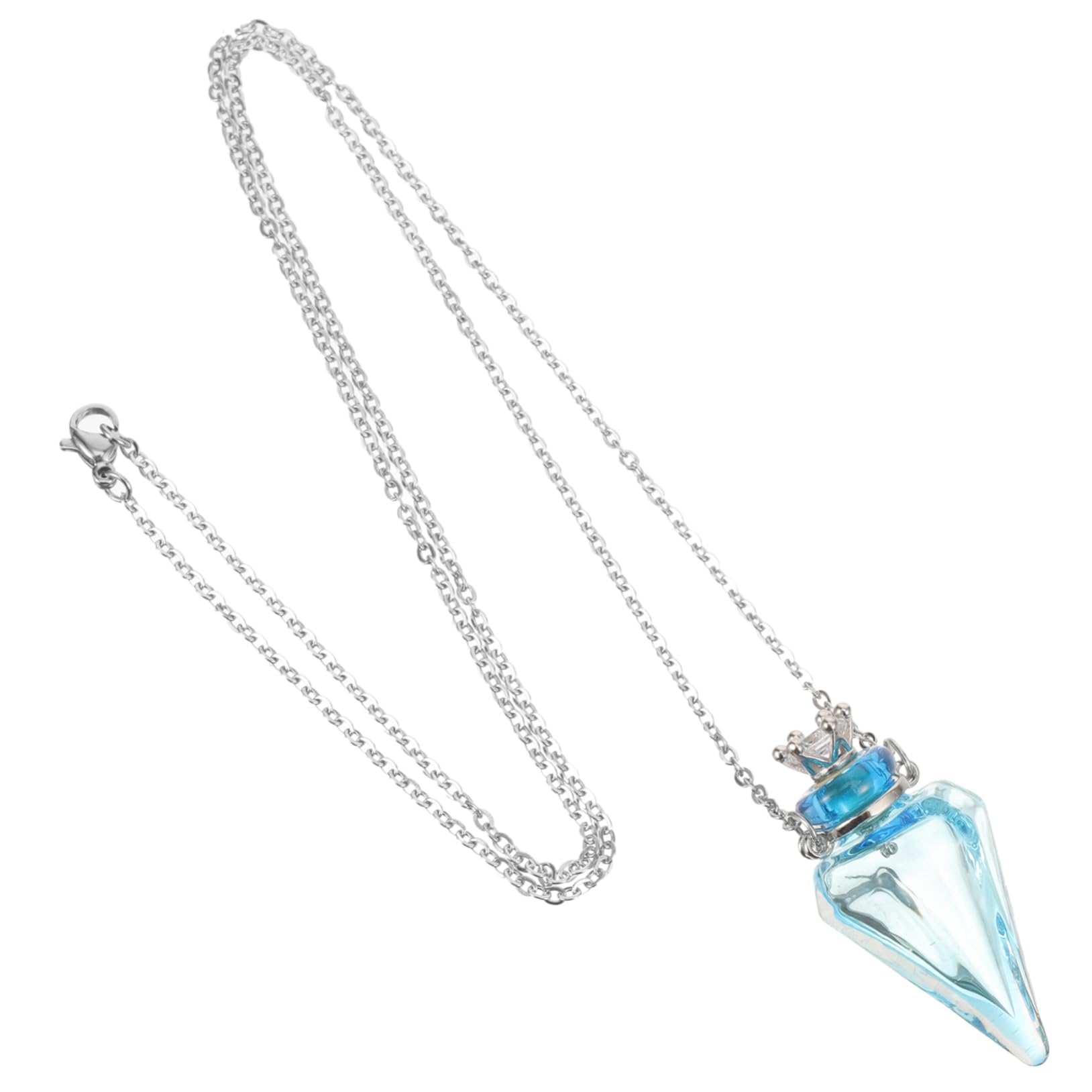 4piezas Collar Difusor De Aceites Esenciales Para Mujeres Colgante De Botella Diseño Elegante y Práctico Para Relajación y Mejora Del Sueño