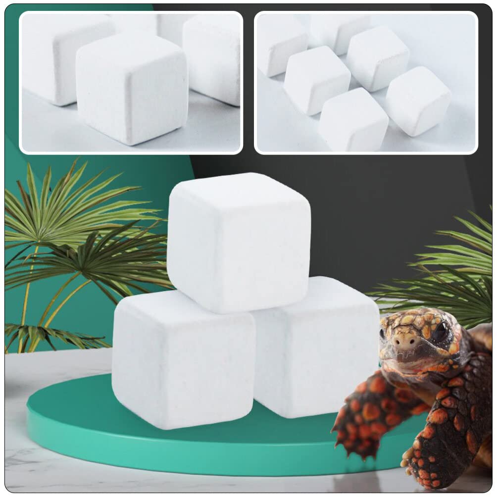 50 Pcs Calcio De Tortuga Acuática Suministros De Tortuga Calcio Mineral Reptil Calcio para Reptiles Polvo De Calcio De Tortuga Pulverizador Bloque Mineral Tanque De Tortuga