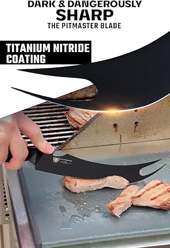 Miniatura 9 de Dalstrong BBQ Pitmaster - Cuchillo para carne, 6.5 pulgadas, serie Shadow Black, recubierto de nitruro de titanio negro, cuchillo de cocina de alto