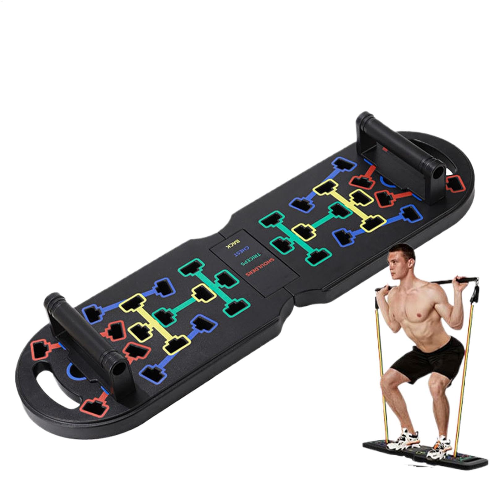 Liegestützbrett, Liegestütz-Krafttrainingsgerät, Multifunktions-Übungs-Bodenbrett, stabiles Muskelaufbau-Brust-Workout-System für Männer und Frauen Fitness