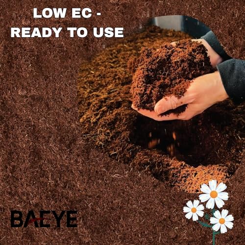 Image of 100% Natural COCOPEAT Block 1KG for Home Garden | Organic Soil for Potted Plants, HYDROPONICS, Kitchen & Terrace Gardens | EXPANDS Upto 5L of Powder | 1 KG