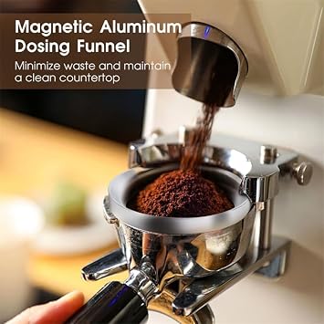 Reoszeank 54mm Espresso Accessories Kit, Spring Loaded Calibrated Tamper, WDT Tool and Dosing Funnel Set Fits Breville 54 mm Espresso Coffee Machines and Portafilter