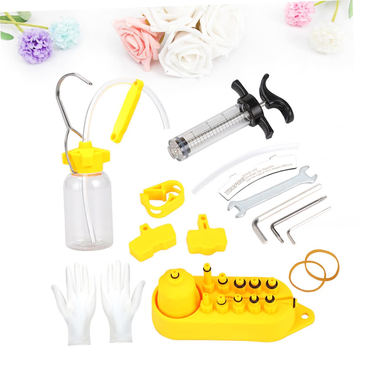 BESPORTBLE 2 Set Accessori per Il Ciclismo Strumento di Riparazione Dell'olio Minerale Kit Spurgo Freni Strumento per Bici Accessori per Ciclismo Strumento Freno Strada Piatto D'olio Oliatura