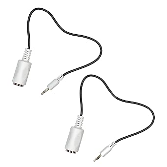 2 Pack of Type-B MIDI to 3.5mm Adapter 13" Inch Cables in White