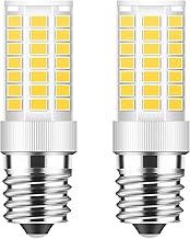 E17 LED Bulb Dimmable, 5W Microwave Oven Bulb, Natural White 4000K, 40W Halogen Bulb Replacement for Microwave, Over Stove Appliance, Range Hood, E17 Intermediate Base (2 Pack)