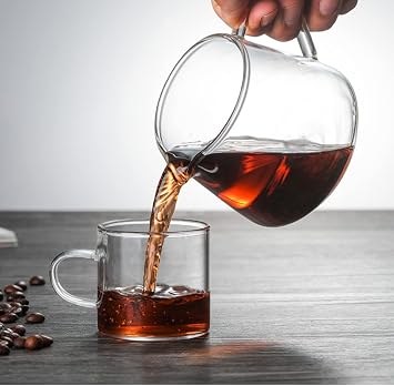 Glass Range Coffee Server ,Borosilicate Glass Coffee Server,suitable for brewing coffee, milk , tea (650ml/22 oz)