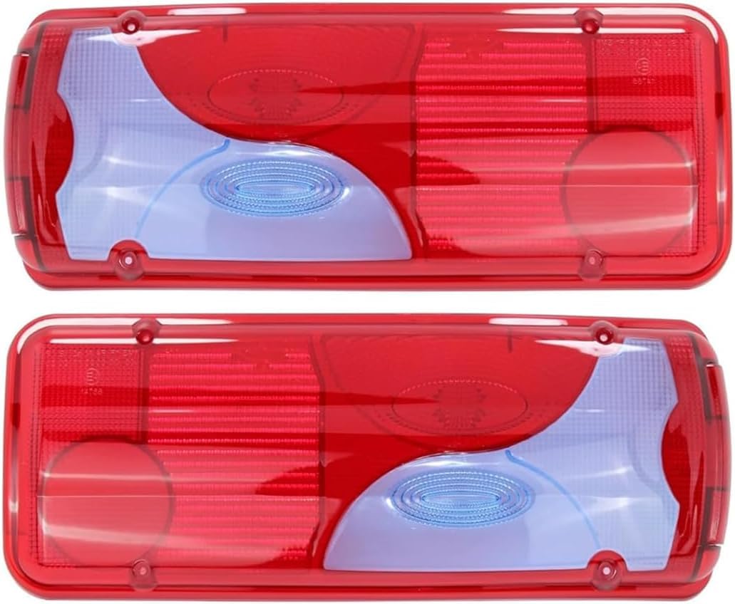 Generisch 2x Lenti per Fanali Posteriori Sinistra Destra Set di Fanali Posteriori in Vetro per Camion Compatibili con MAN TGA TGL TGM TGS 2016+ Mercedes Sprinter 906 2006+ VW Crafter Pianale 2006-2016