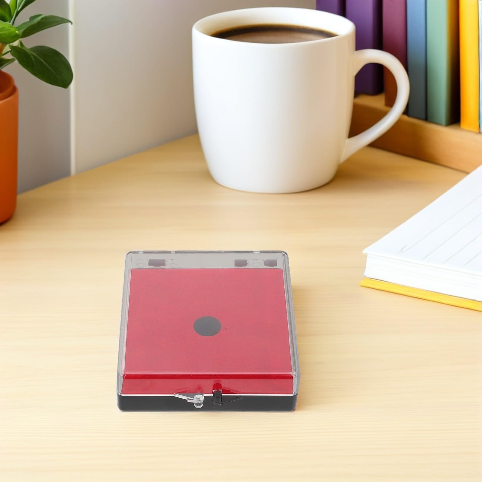 VALICLUD Boîte de Rangement pour Pièces de Monnaie et Rangement Polyvalent avec Doublure en Velours en Plastique Rouge Visibilité Claire Lot de 12pcs pour Exposition à Domicile