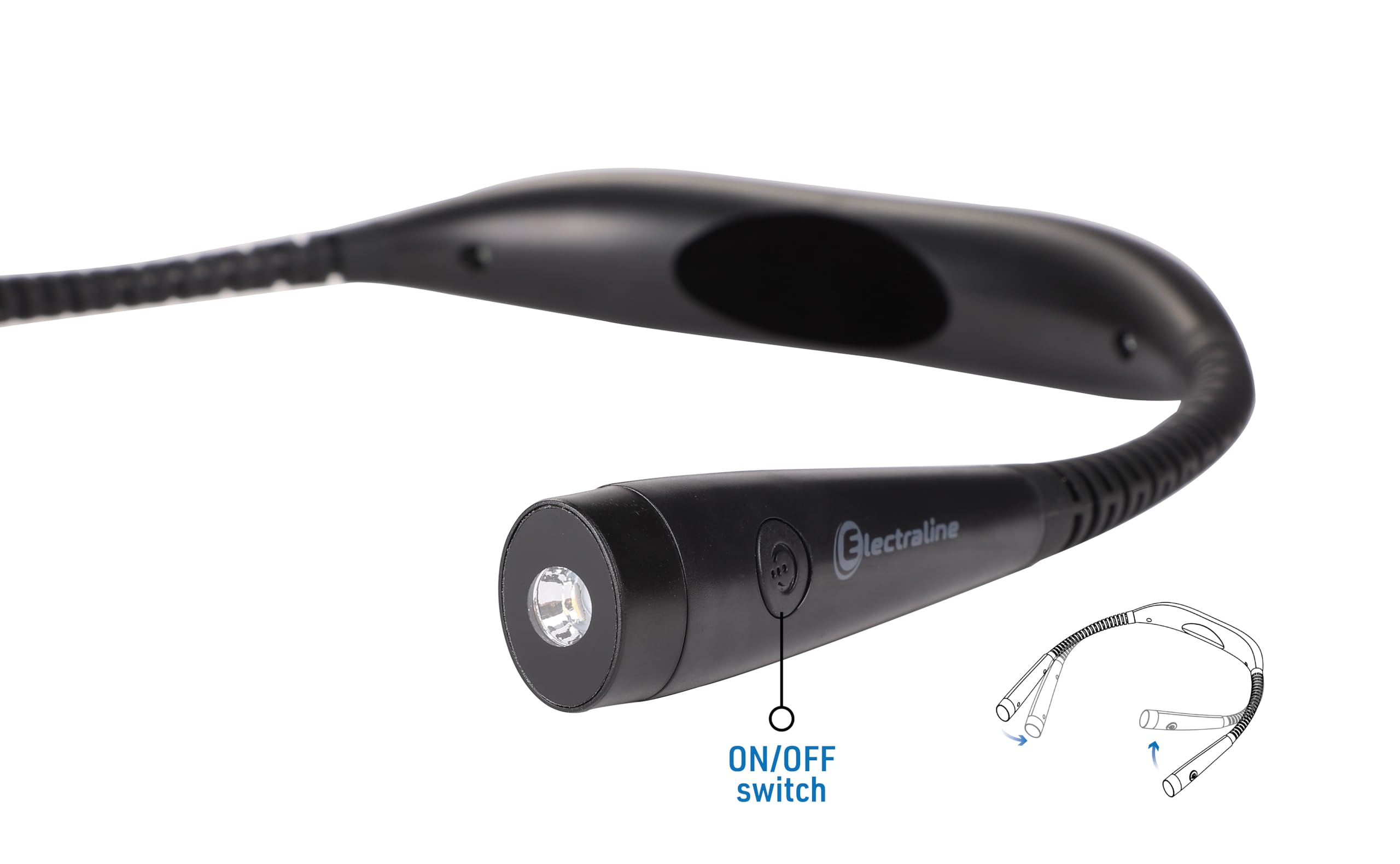 Lampada LED da lettura Electraline 50Lumen Batteria ricaricabile 1000mAh