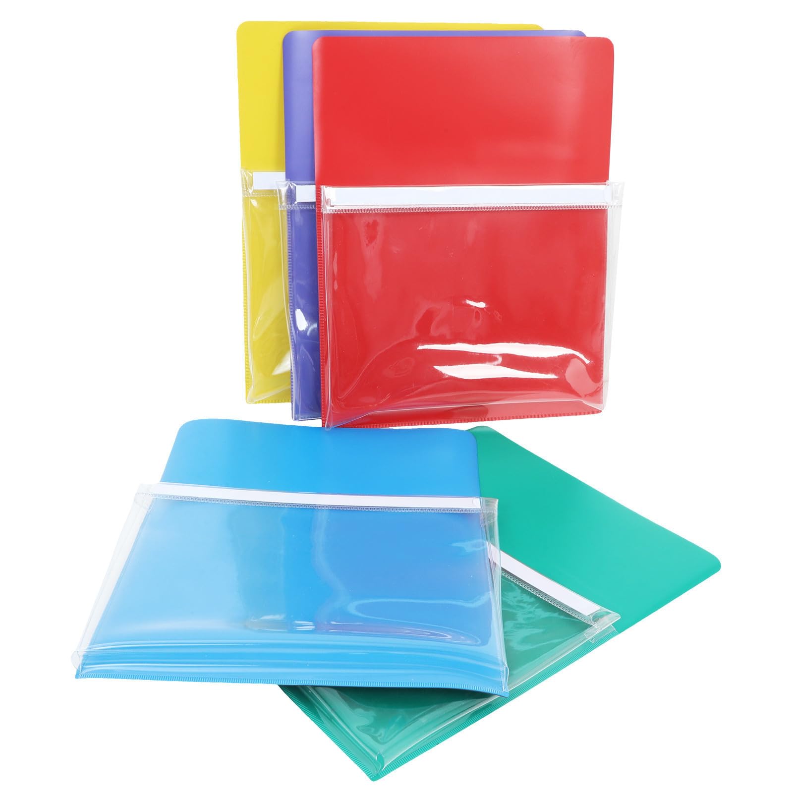 5 Stück Magnetische Dokumentenhalter Tasche aus PVC für Whiteboards