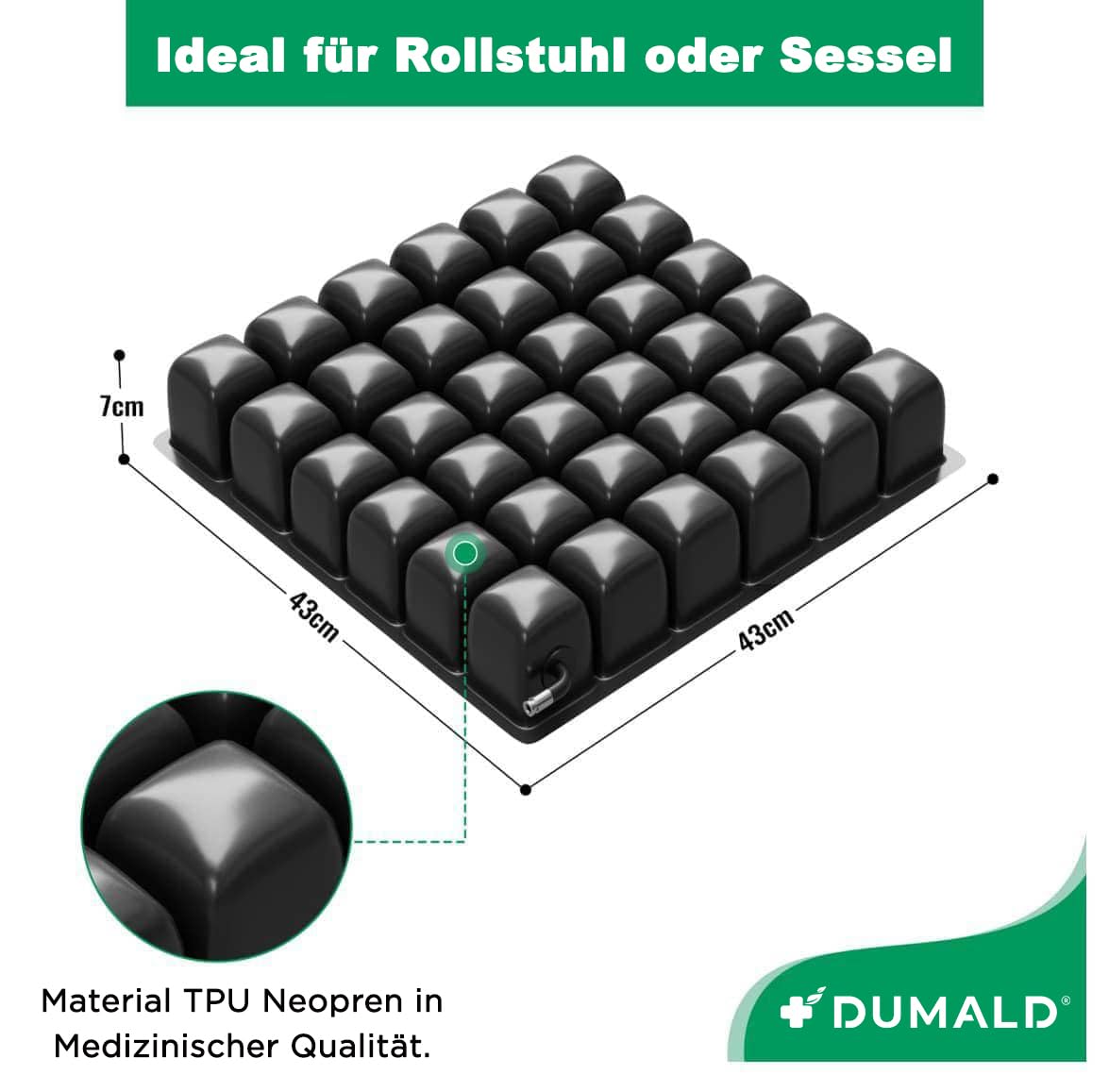 Dekubitus Sitzkissen Rollstuhl - Anti dekubitus Kissen Rollstuhl Sitzkissen - Antidekubitus Sitzkissen - Anti-dekubitus-sitzkissen Anti Dekubitus - Sitzring steißbein Entlastung