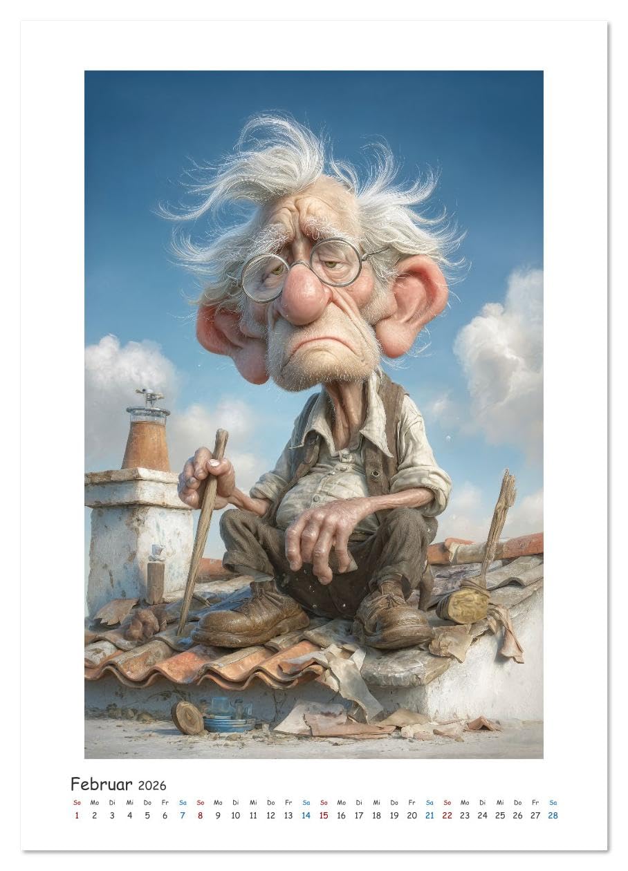 Ruhestand? (hochwertiger Premium Wandkalender 2026 DIN A2 hoch), Kunstdruck in Hochglanz: Der satirische Kalender für alle, die auch mit 80 noch schuften müssen. (CALVENDO Menschen)