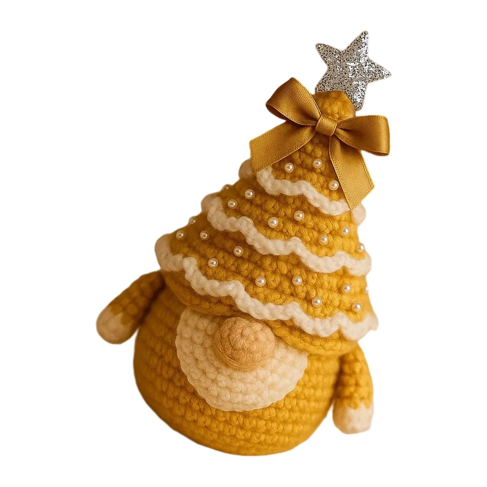 KAQNTUD Handmade Cotton Christmas Gnomes Crochet Festive Home Office Decoration and Holiday Project Handmade Christmas Gnome Decoration Set