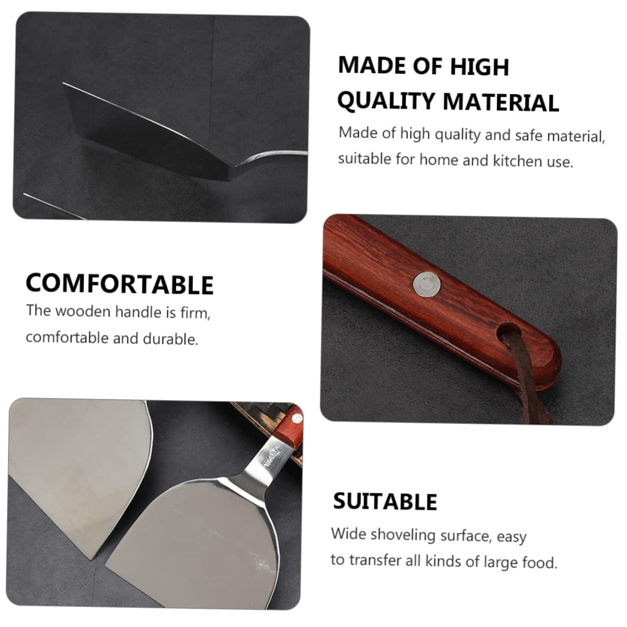 COLLBATH Pizza Peel Pancake Transfer Tool 1pc Practical Pizza Server Easy to Use