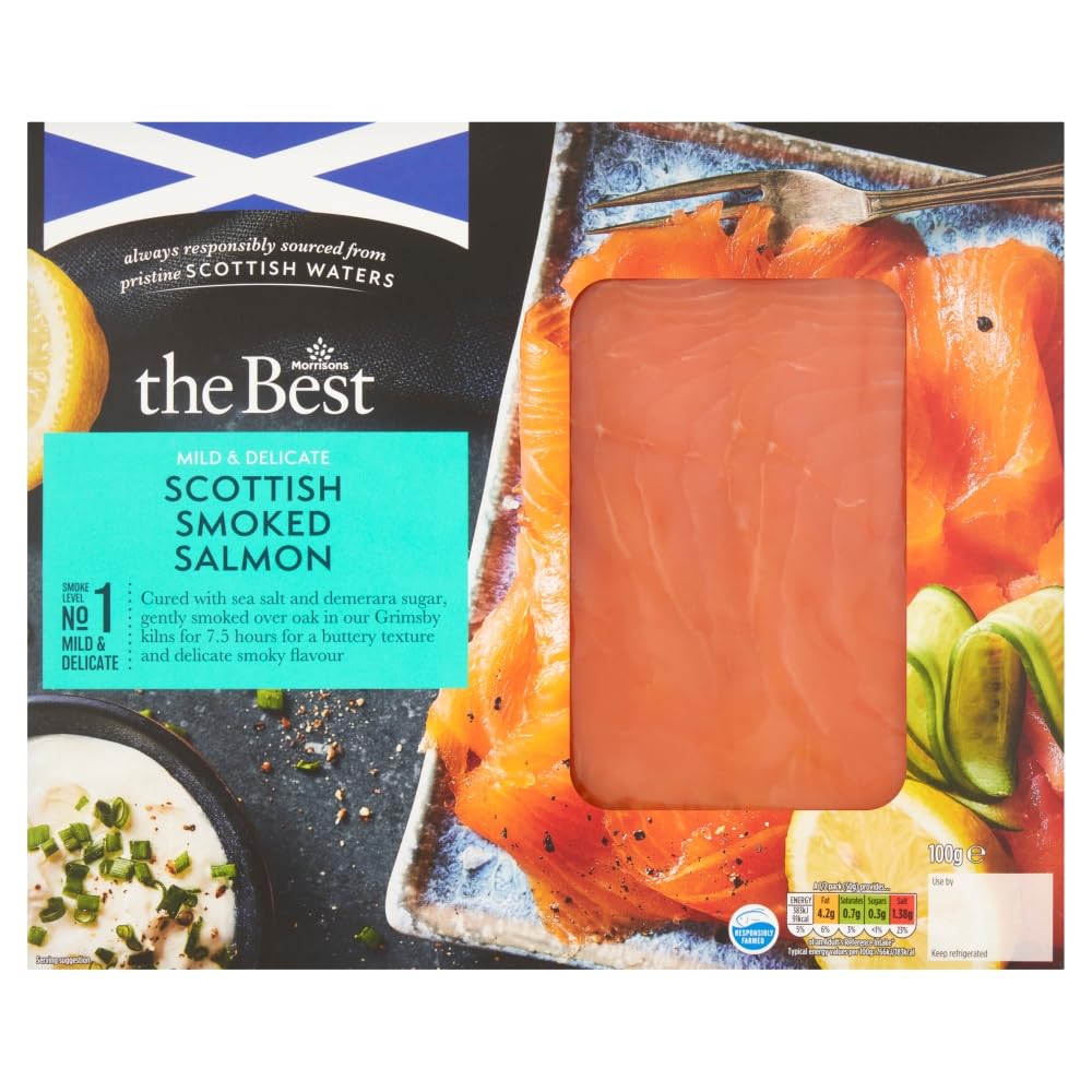 MORRISONS THE BEST MILD SMOKED SALMON 100G