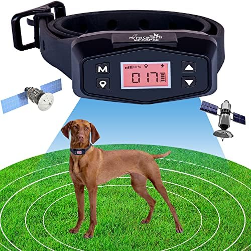 My Pet Command GPS Wireless Electric Fence New Generation Upgraded Aug 2022 Safe Dog Containment System Boundary Easy Setup Outdoor use Waterproof Rechargeable Collar with Training Whistle