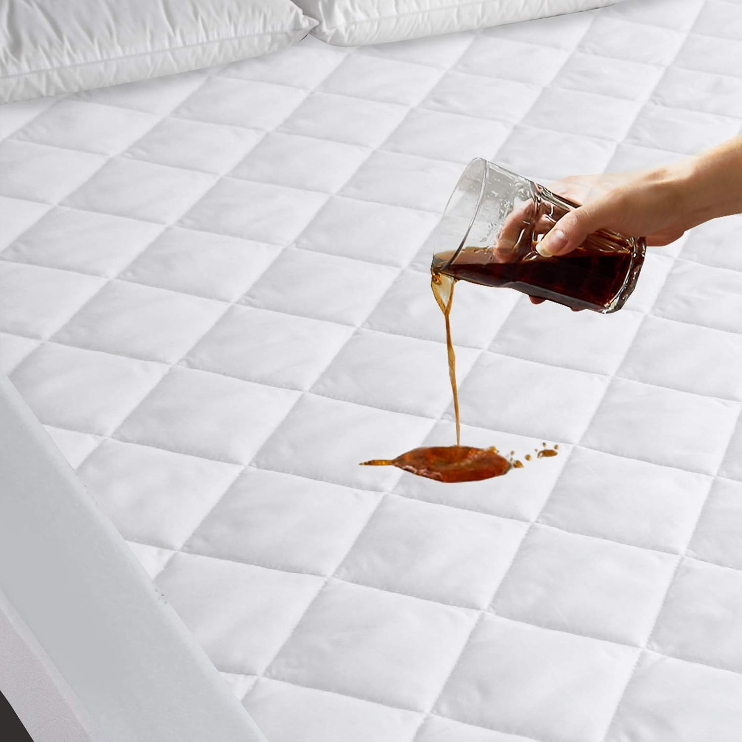 Twin XL Mattress Protector, Waterproof Mattress Protector(39"x 80"), Breathable Quilted Mattress