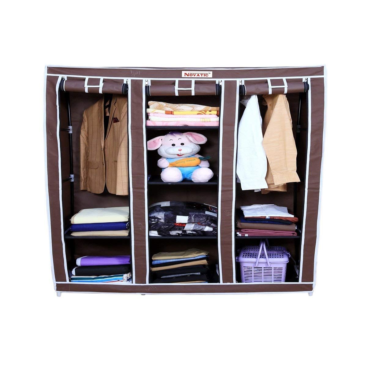 DGN High Capacity Foldable Wardrobe Cloth Almirah Collapsible