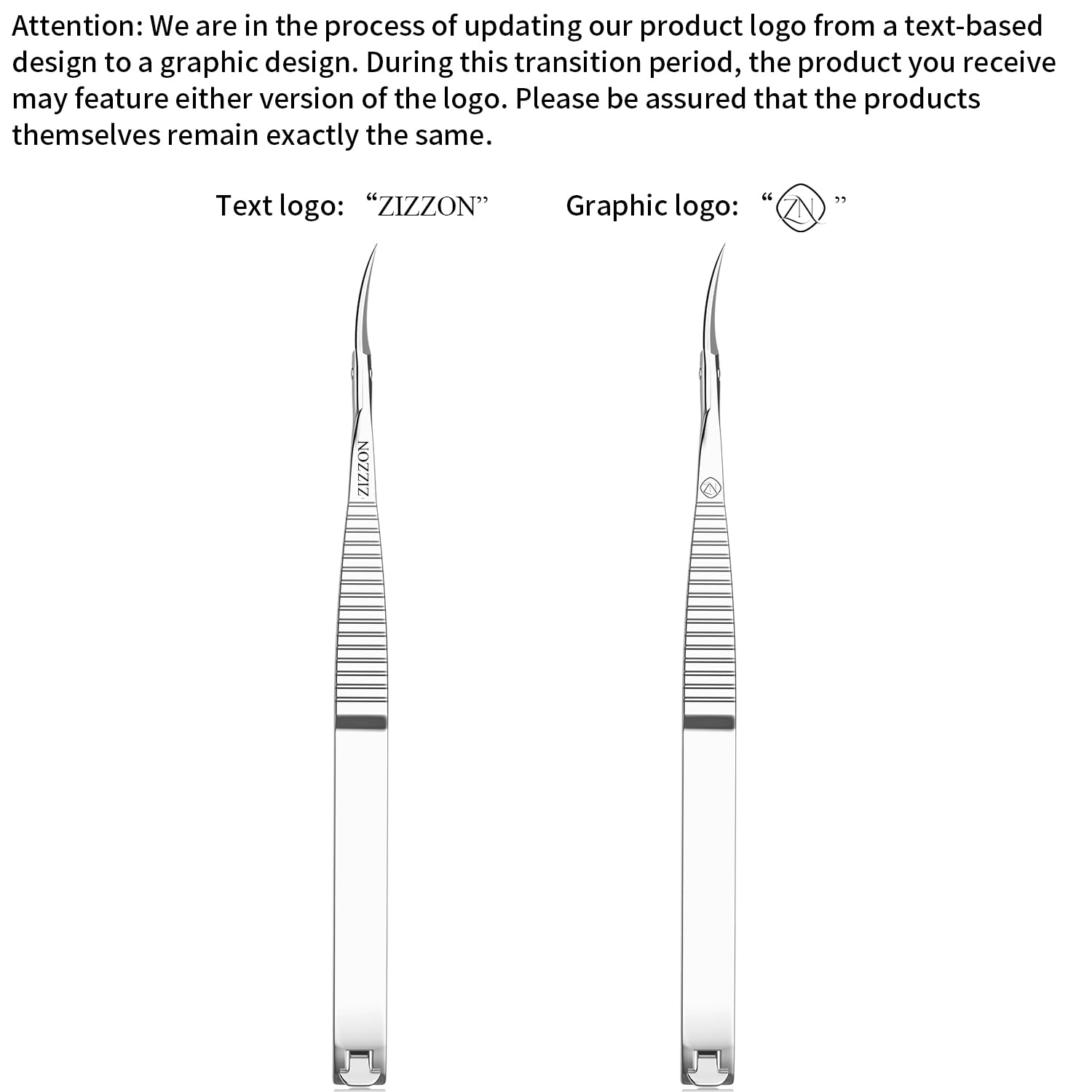 ZIZZON Ciseaux à cuticules Kit de toilettage professionnel à pointe pointue extra fine incurvée pour les sourcils, les cils, les ongles et la peau sèche