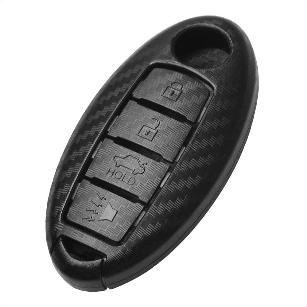 TANGSEN Smart Key Fob Case Cover for INFINITI EX FX X G JX M Q QX SERIES for NISSAN ALTIMA COUPE ARMADA GT-R MAXIMA MURANO CROSS CABRIOLET PATHFINDER ROGUE SENTRA VERSA 4 Button Keyless Entry Remote