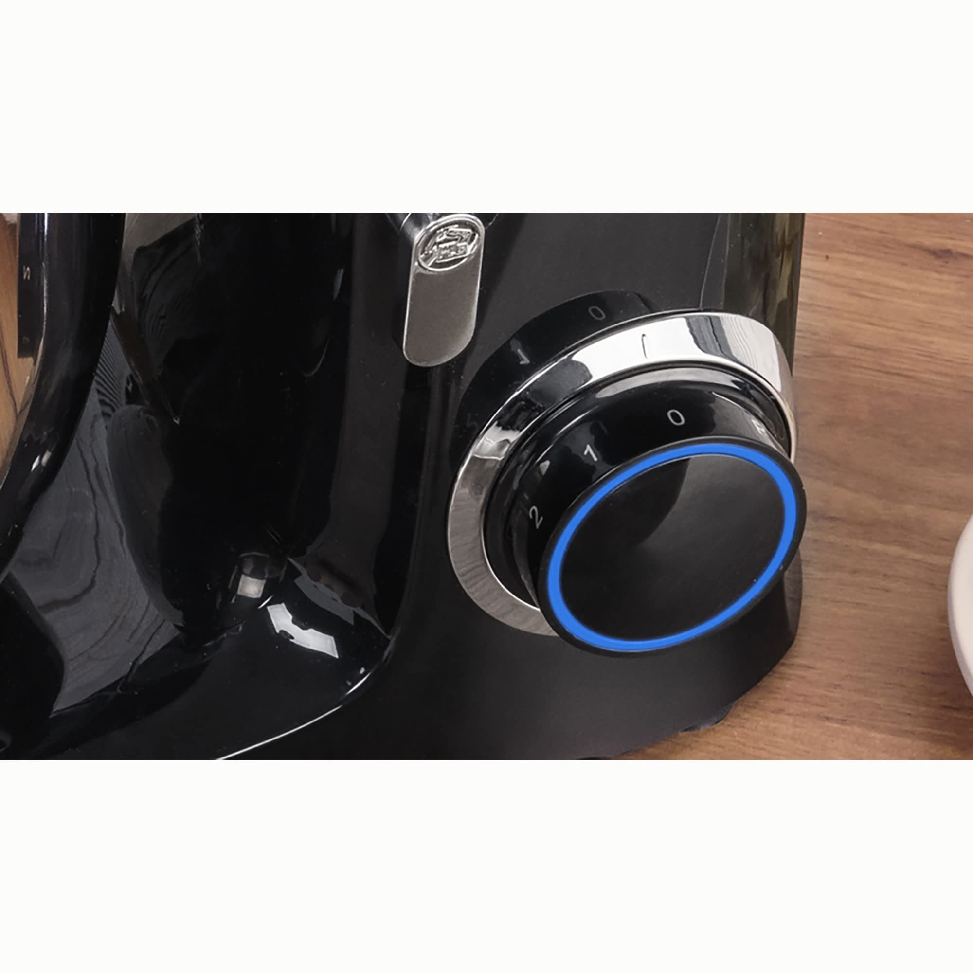 MPM Batidora Amasadora Repostería Profesional Robot Cocina Orbital 2200W Máx. 6,5L Bol Acero Inox, 6 Velocidades + Función Pulso, Sistema Planetario, 3 Accesorios+ Báscula, MRK-19B