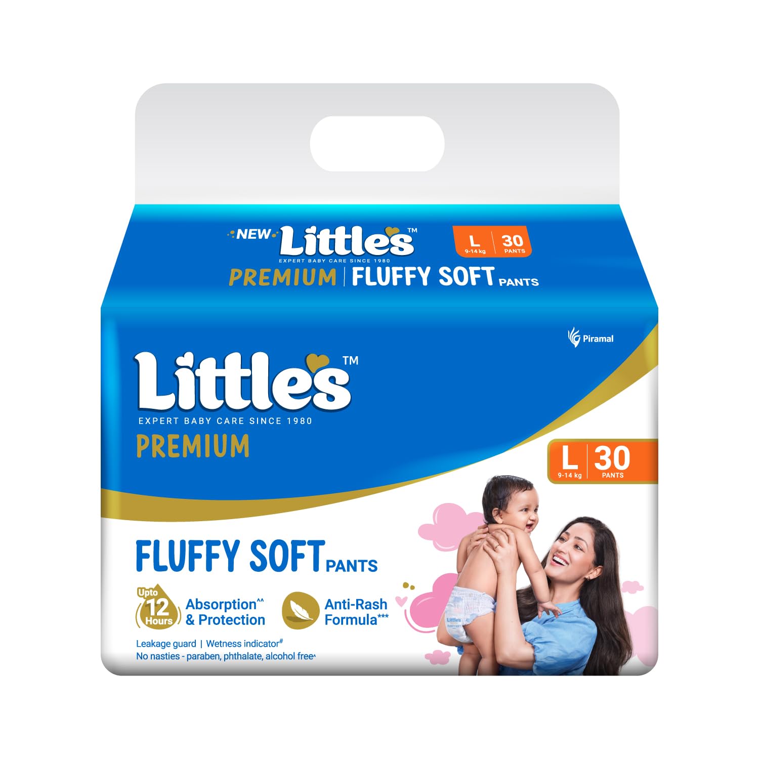 Little's Baby Pants Diapers with Wetness Indicator and 12 Hours Absorp