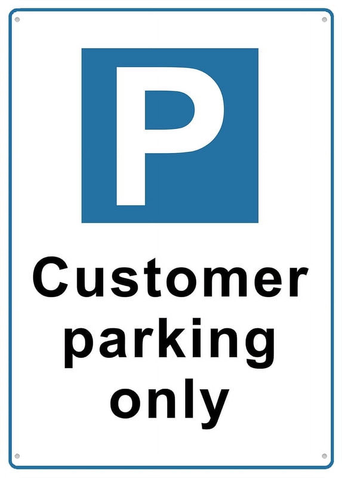 Visitor Parking Notice Sign, 8x12 Inch Rustproof Aluminum Metal Sign, Multicolor