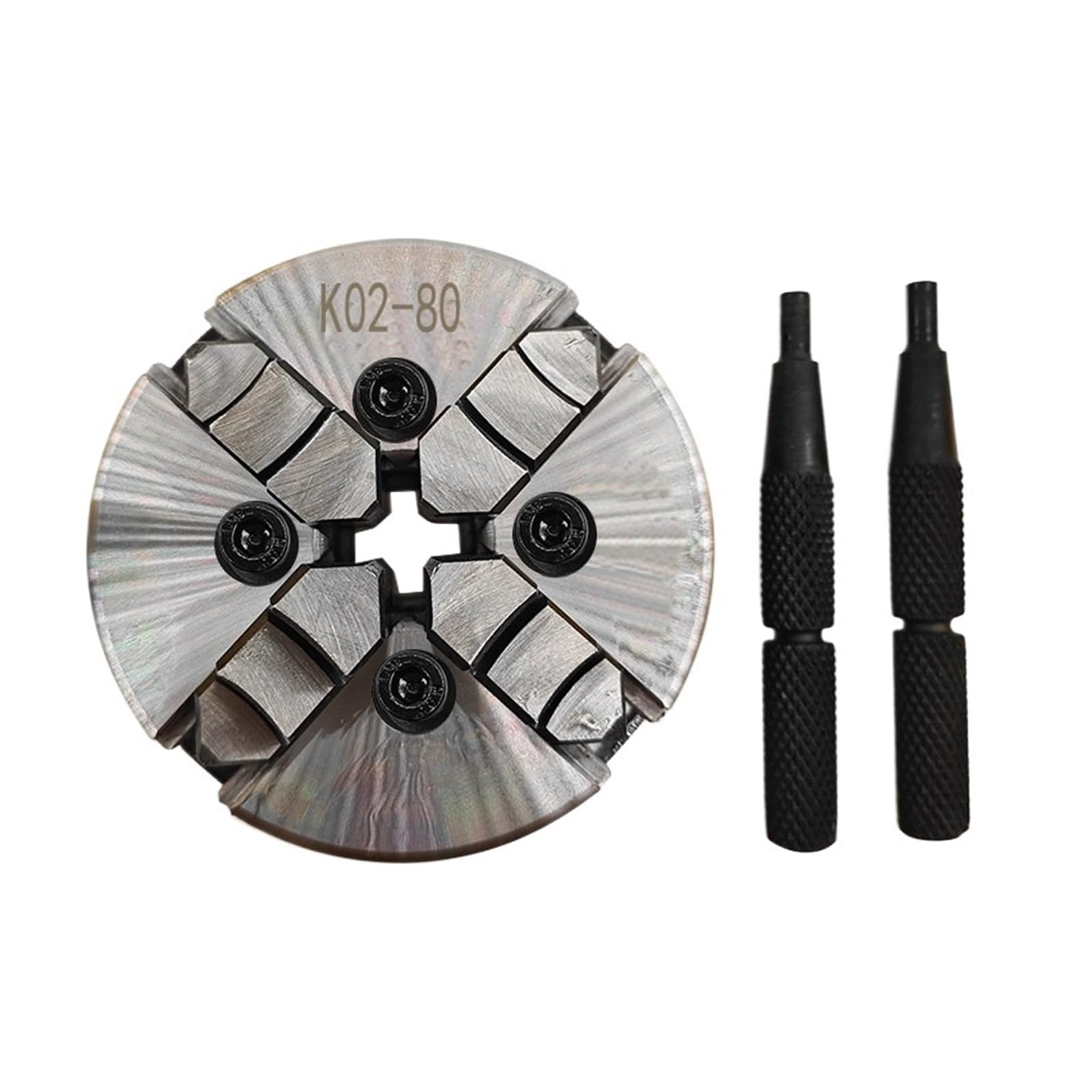Iklaaqetbxps K02-80B Mini Lathe Chuck K01-50 63 80 3 Jaw Self-Centering