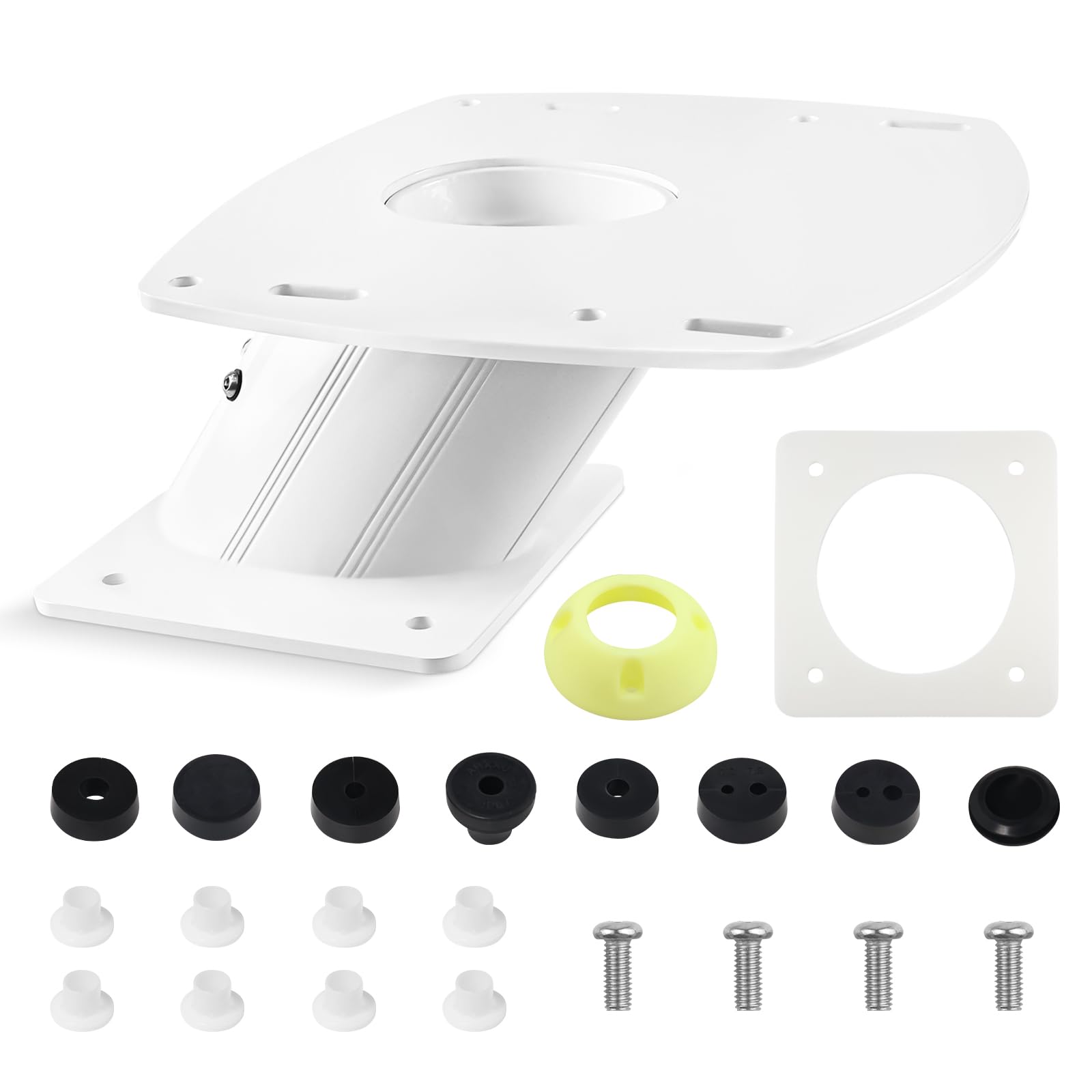 Photo 1 of APT-F-150-01 Aluminum Radar Mount 6" Forward Leaning Compatible with Garmin Raymarine Simrad Radomes